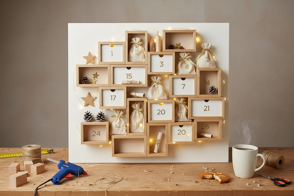 Calendrier de l’Avent lumineux : DIY LED simple & chic (en 1 soirée)