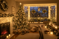 Noël lumineux & basse conso : 15 idées avec des guirlandes LED 