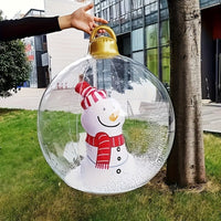 Boule de noël gonflable pour compléter votre décoration, bonhomme de neige