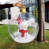 Boule de noël gonflable pour compléter votre décoration, bonhomme de neige