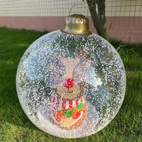 Boule de noël gonflable pour compléter votre décoration, cerf