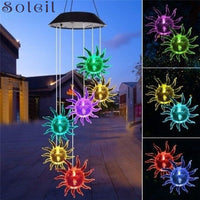 Carillon éolien solaire pour une décoration satisfaisante soleil