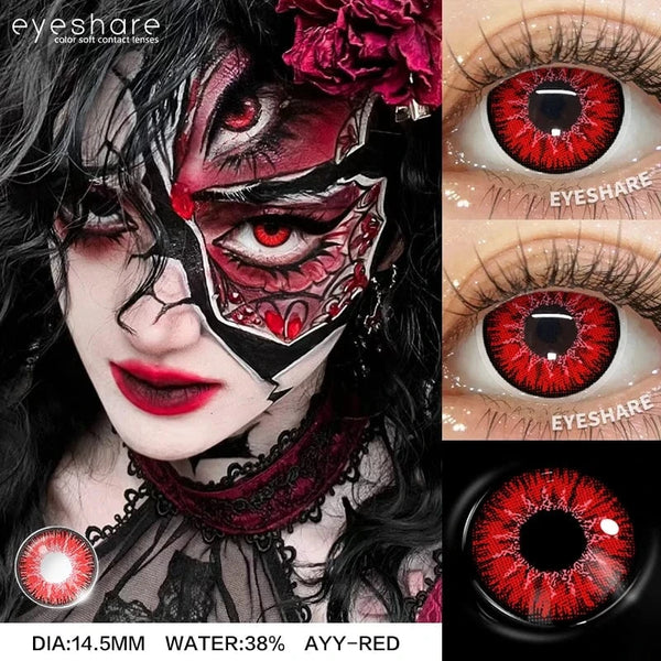 Lentilles cosplay couleur EYESHARE – annuelles