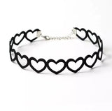 Choker dentelle noire – pendentif étoile gothique