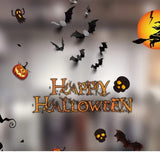 Chauves-souris 3D Halloween - Lot de 12 stickers muraux