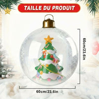 Boule de Noël LED, taille.