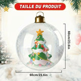 Boule de Noël LED, taille.