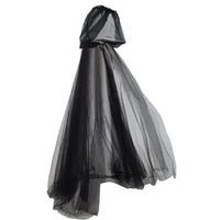 Cape noire pour un déguisement d'halloween