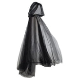 Cape noire pour un déguisement d'halloween