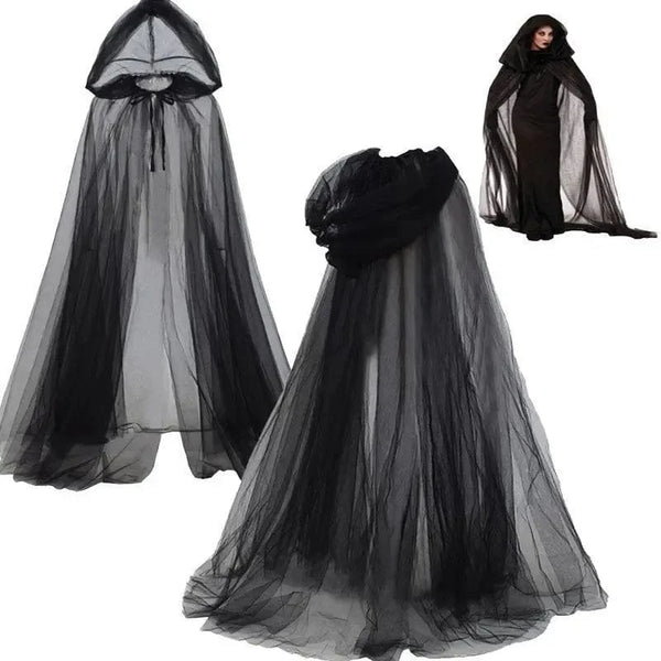 Cape noire halloween, pour un look trop cool
