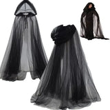 Cape noire halloween, pour un look trop cool
