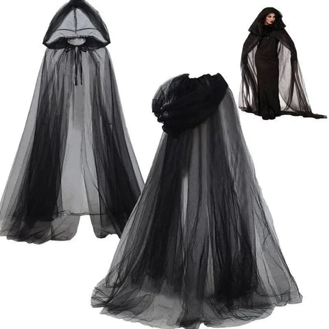 Cape noire halloween, pour un look trop cool