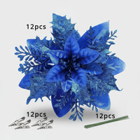 Fleur de décoration bleue