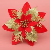 Fleur de décoration rouge