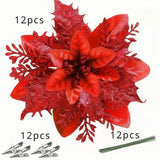 Fleur de décoration rouge