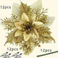 Fleur de décoration doré