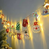 Guirlande lumineuse de noël en fer, style et placement aléatoires 