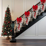 Décoration escalier chic pour noël avec la guirlande nordique