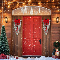 Décoration extérieur luxueux pour noël avec la guirlande nordique