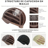 Perruque Longue Ombré Argentée – Frange & Racines Foncées